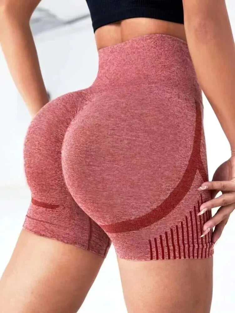 shorts de cintura alta para exercícios, fitness, ioga, levantamento de bumbum