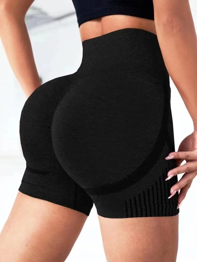 shorts de cintura alta para exercícios, fitness, ioga, levantamento de bumbum