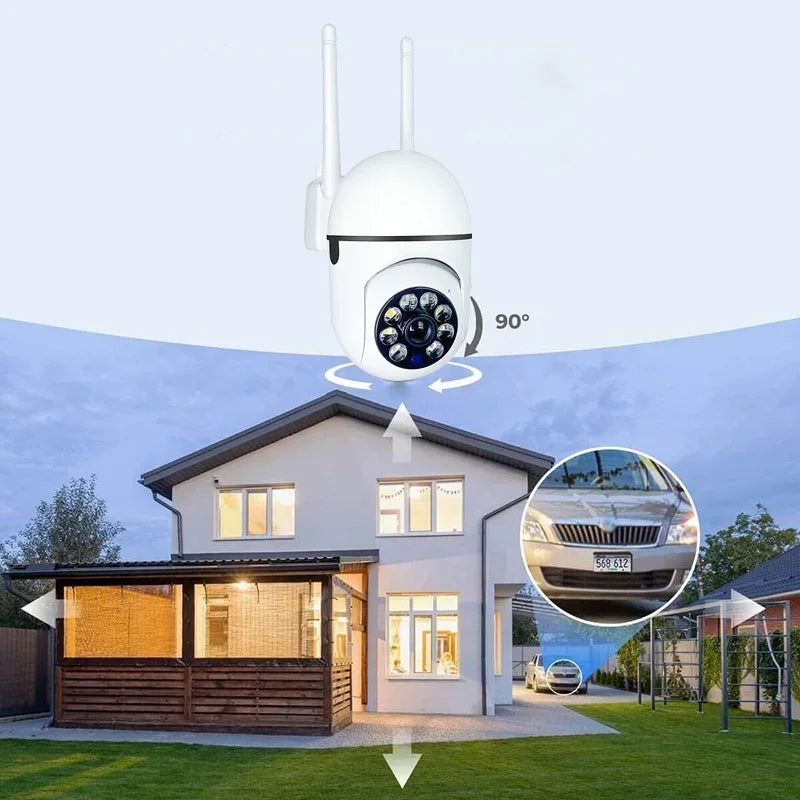 Wall-WiFi Camera Night Vision 2.4G hotspot 360° Rotate Anti-theft Monitor Security Surveillance Smart Camera for Phone